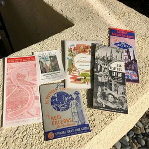 Vintage Visit New Orleans Travel Brochures & Maps 1956